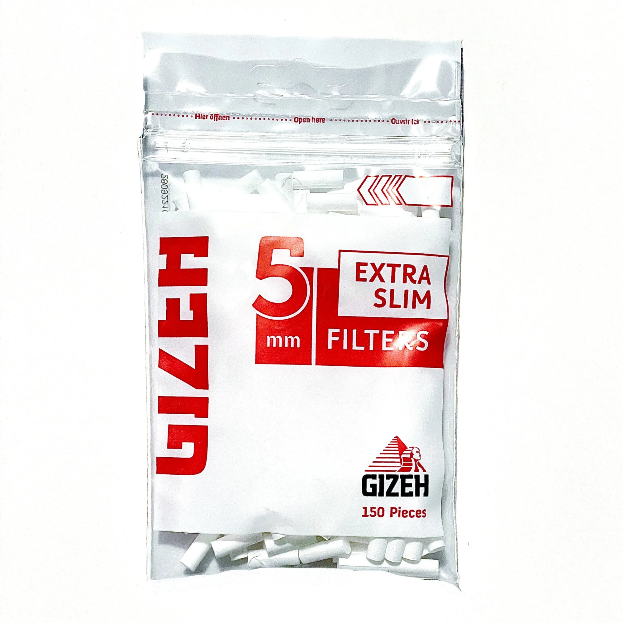 FILTRO GIZEH 5 MM EXTRA SLIM 150 UNIDADES