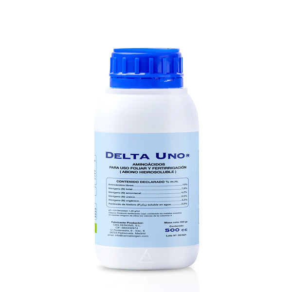 ABONO DELTA 1 CANNABIOGEN 500 CC EMPAQUE EN MAL ESTADO