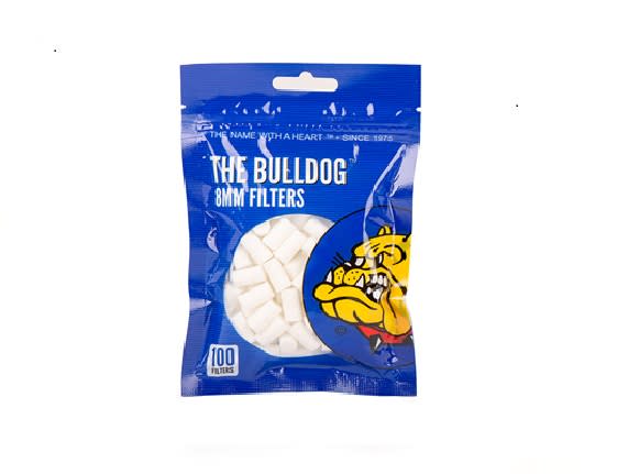 FILTROS THE BULLDOG 8 MM 100 UNIDADES