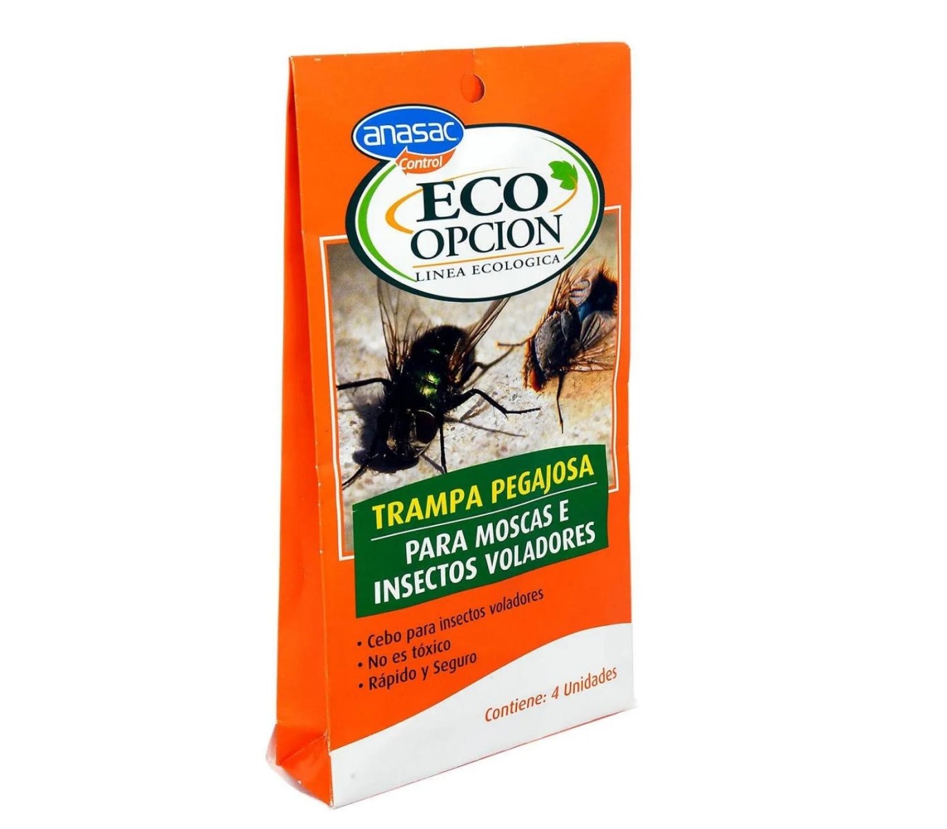 TRAMPA PEGAJOSA PARA INSECTOS VOLADORES ANASAC EMPAQUE MAL ESTADO